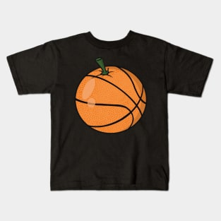 Is it an orange or a basket ball... Or maybe its both Kids T-Shirt